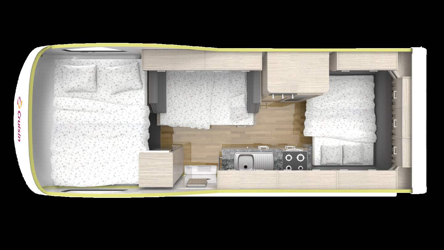 Cruisin Hi-Top Top View 2 - RV Rental Sydney - Campervan Rental Shop