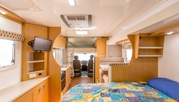 Euro Slider Living Room - Camper Hire Adelaide - Campervan Rental Shop