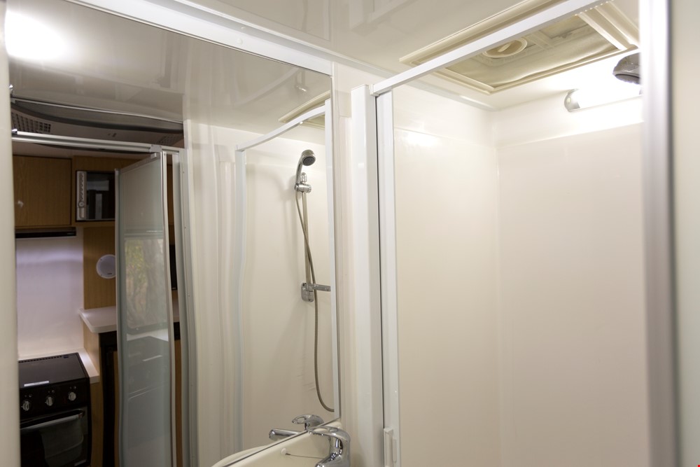 Star RV Pandora Shower Area - RV Rental Canberra - Campervan Rental Shop
