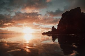 Piha Beach at Sunset is seriously amazing - Photo credit Aaron Birch